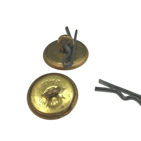 Vintage Fine Quality Military Eagle Pair of Buttons, Gold Tone Brass, Army Unifo - Picture 4 of 4